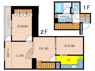 ヴェルビュ二条城東の物件間取画像